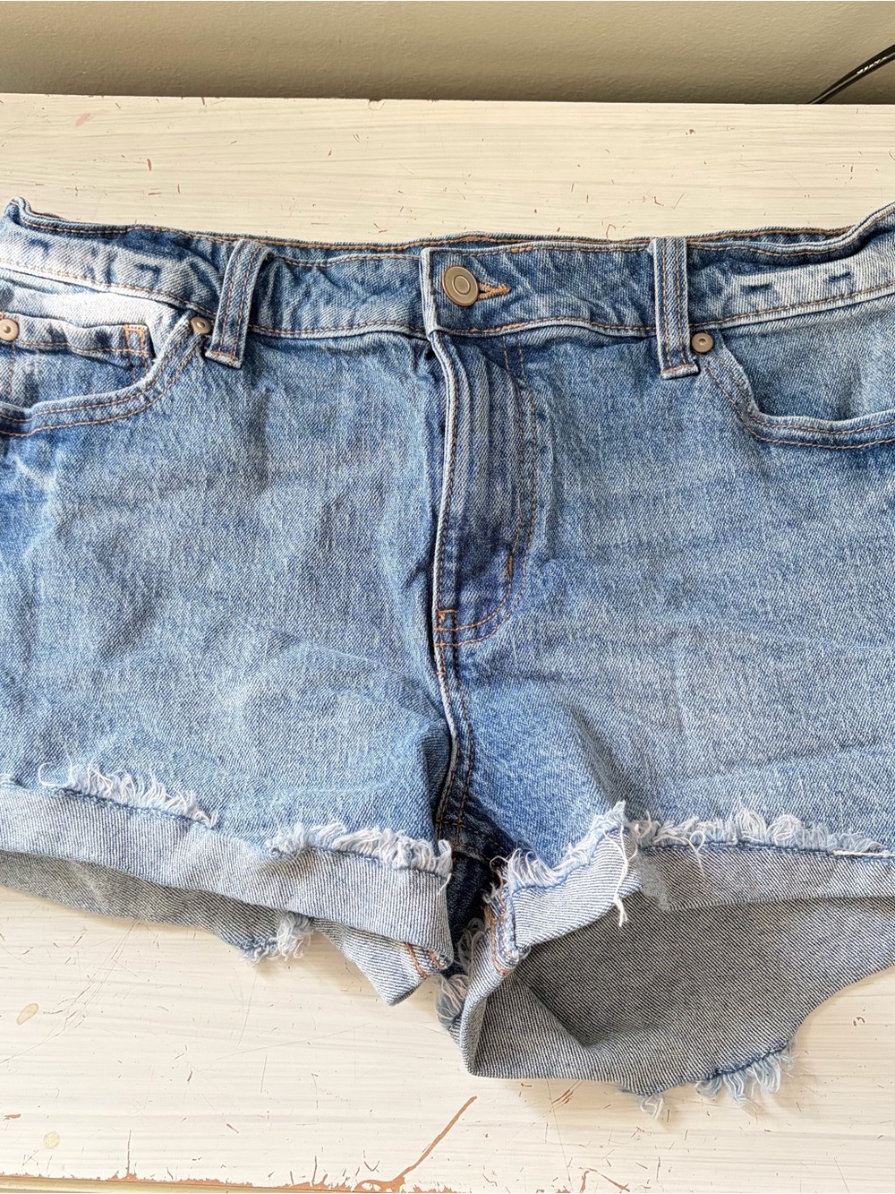 Celebrity Pink Classic Light Blue Denim Cutoff Shorts - Women 9